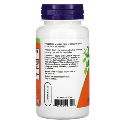 Valerian Root, Racine De Valériane, 500 Mg, 100 Gélules Végétales