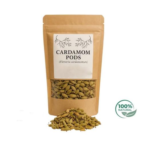 Cardamome Entière, Graines De Cardamome 100% Naturelles,  Sans Additifs Vegan