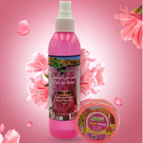 Pack Eau De Rose 250ml + Savon De Rose 50g -bio,naturel,pur 100% thumbnail 3