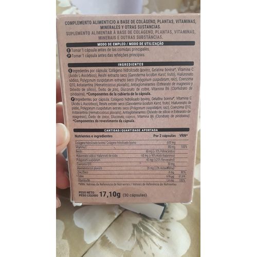 Capsules Antiox-collagen – Acide Hyaluronique – 30 Gélules