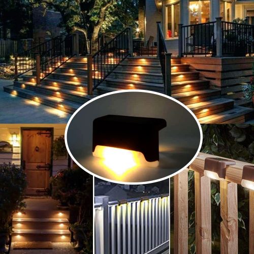 3 Lampe Solaire Led Étanche,luminaire Dextérieur, Idéal Pour /jardin /escaliers thumbnail 3