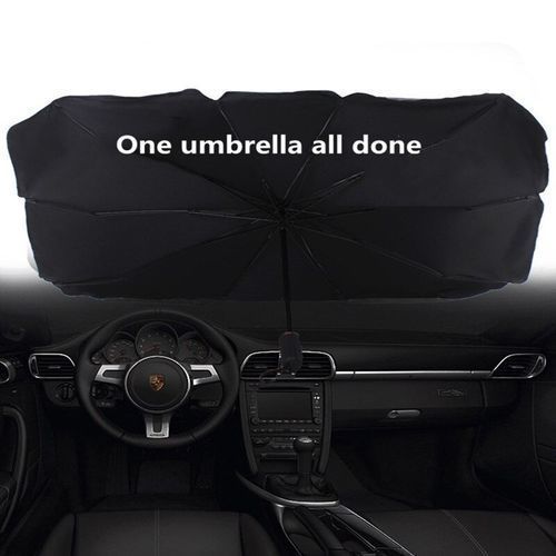 Couvre Pare-brise Parapluie Pliable En Titane, Bloc De Lumière, Rayons Uv Et Refroidissement Intérieure De La Voiture thumbnail 3