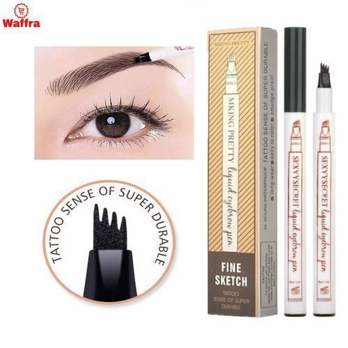 Traceur De Précision 2 En 1 Pour Sourcils Et Cils - Noir