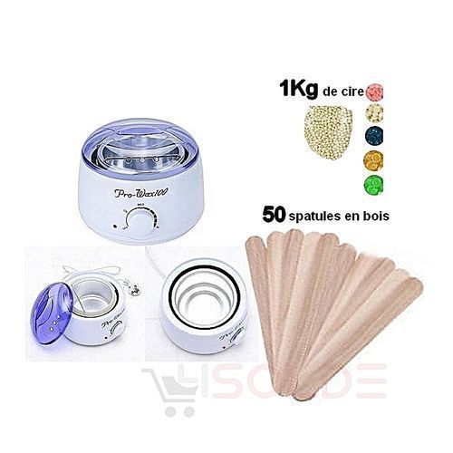 Pack Machine Professionnel Chauffe-cire + Cire Italwax + Spatules
