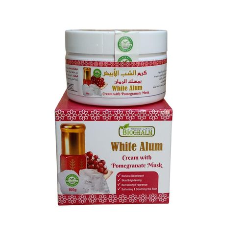 Crème D'alun Blanc Au Musc De Grenade 100gr