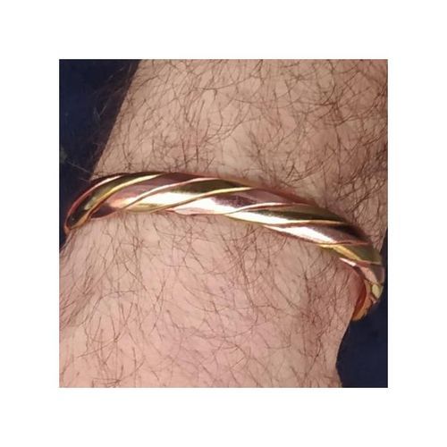 Bracelet Pur Cuivre De 3 Fils Torsadés Anti-rhumatisme thumbnail 2