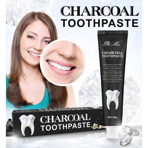 Charcoal Toothpaste Dentifrice Blancheur Au Charbon Actif Et La Poudre Des Perles