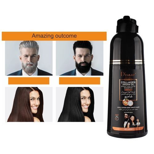 Shampoing Colorant Et Soin Cheveux À L’huile D’argan Collagène Collagène Argan Oil