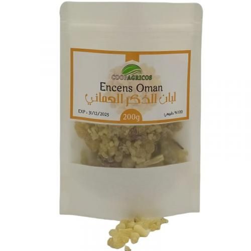 Coopagricos Oliban Omanaise Pure. Louban Comestible Encens Naturel