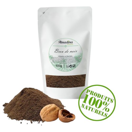 Broux De Noix En Poudre Naturel Excellente Qualité - Sachet Kraft Refermable