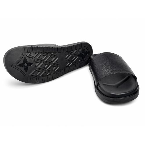 Claquettes Homme Toro En Cuir Premium Noir