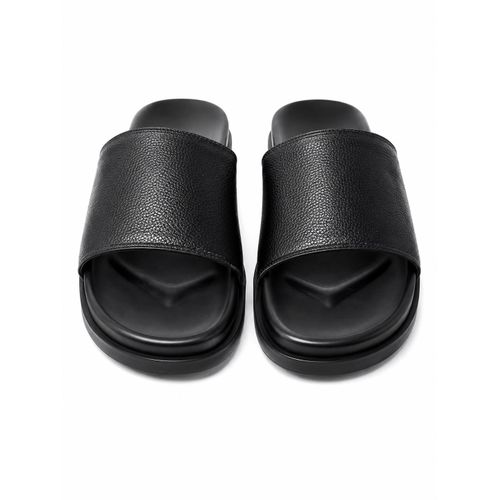 Claquettes Homme Toro En Cuir Premium Noir thumbnail 3