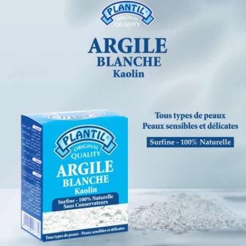 Plantil Argile Blanche Pour Tous Les Types De Peau, En Particulier Les Peaux Sensibles