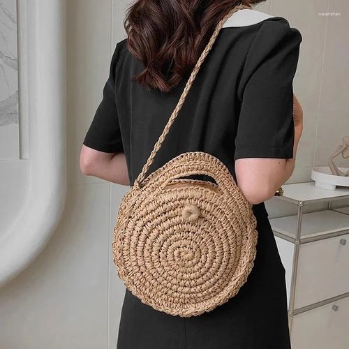 Sac À Bandoulière Élégant Et Polyvalent, Sac À Main De Voyage, Bag En Paille