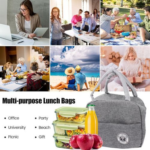 Sac À Lunch Isotherme, Réutilisable, Pour Travail Et Voyage, Plage, Pique-nique thumbnail 3
