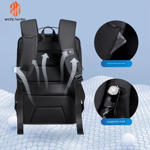 Sac À Dos Imperméable + Compartiment Pour Ordinateur Portable Et Poches Multiple