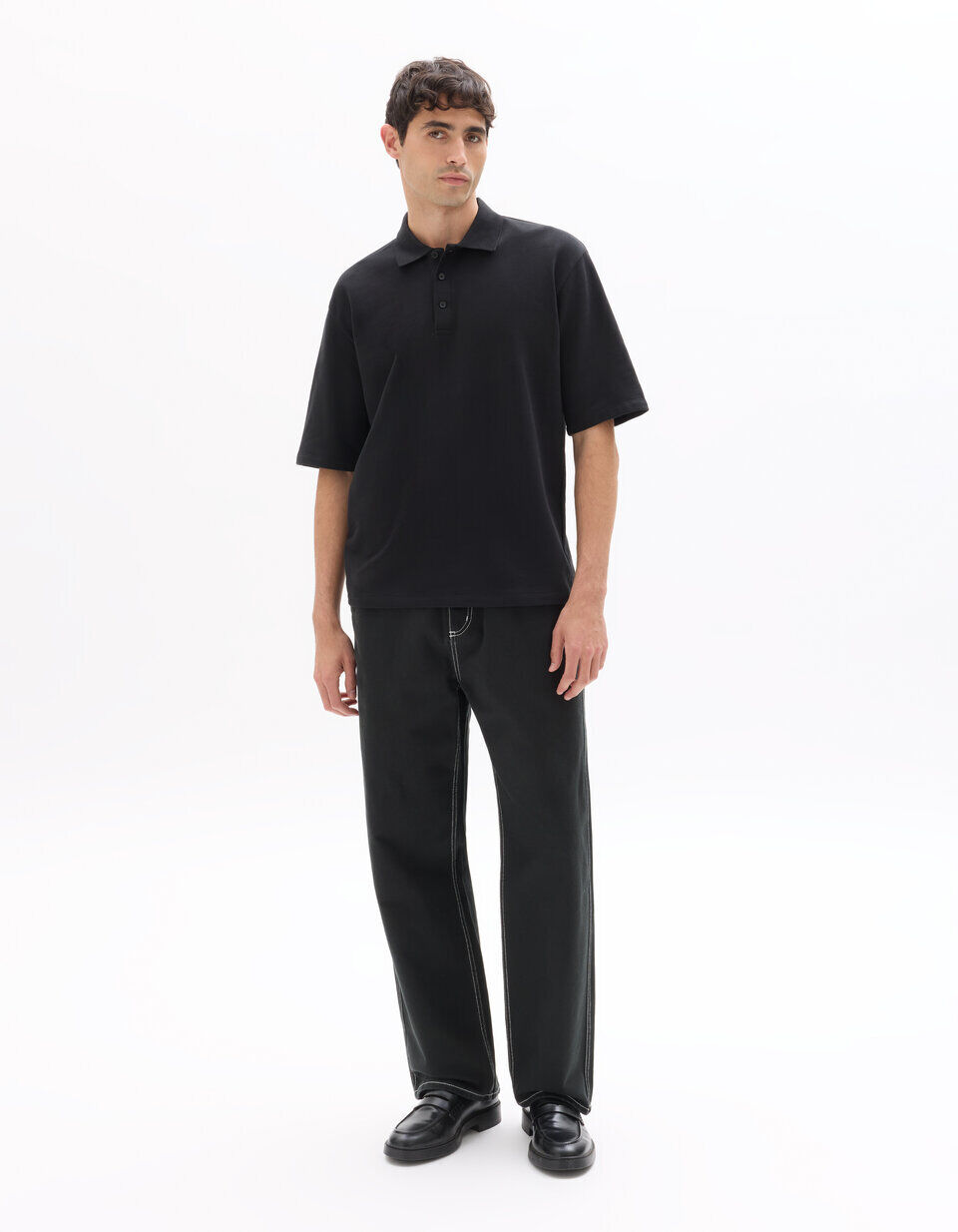 Polo Oversize 100% Coton French Terry
