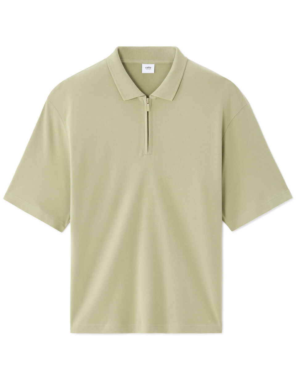 Polo Col Zippé 100% Coton