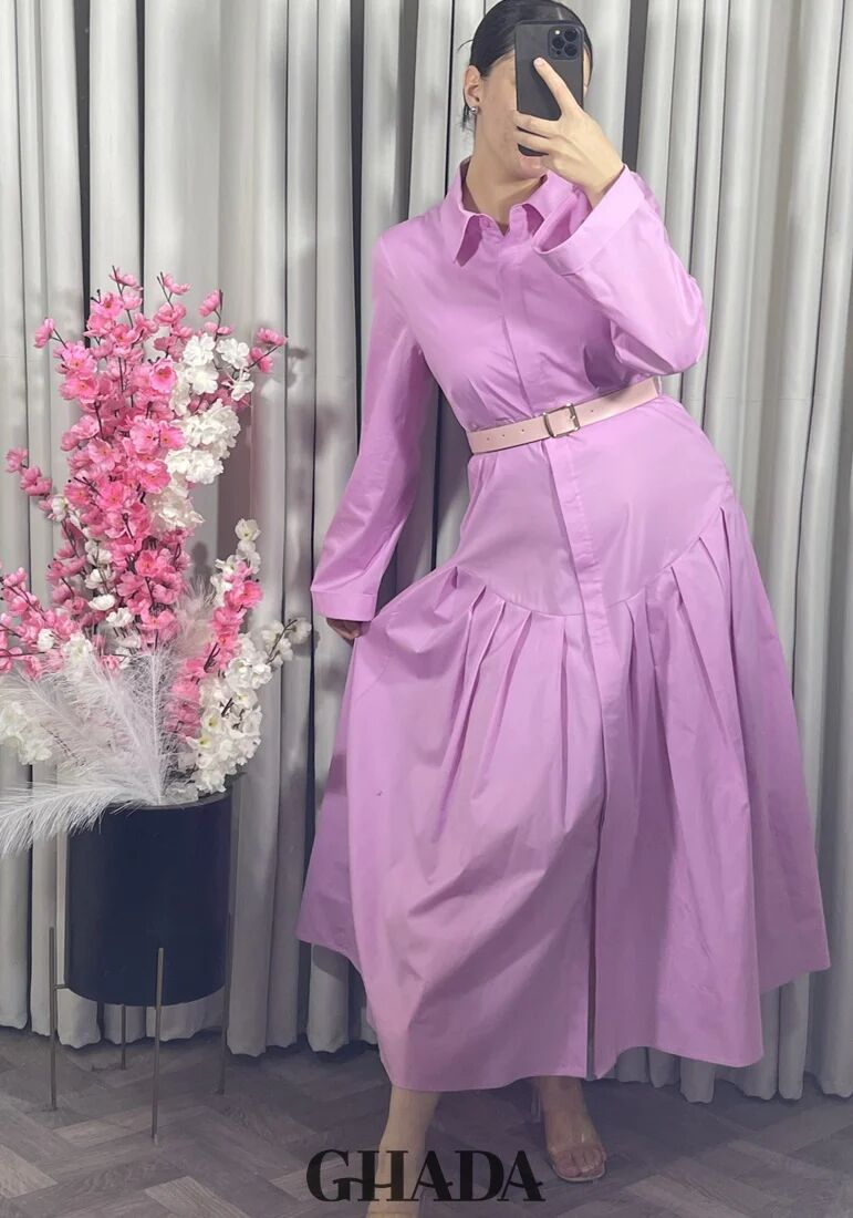 Robe Longue Avec Ceinture
