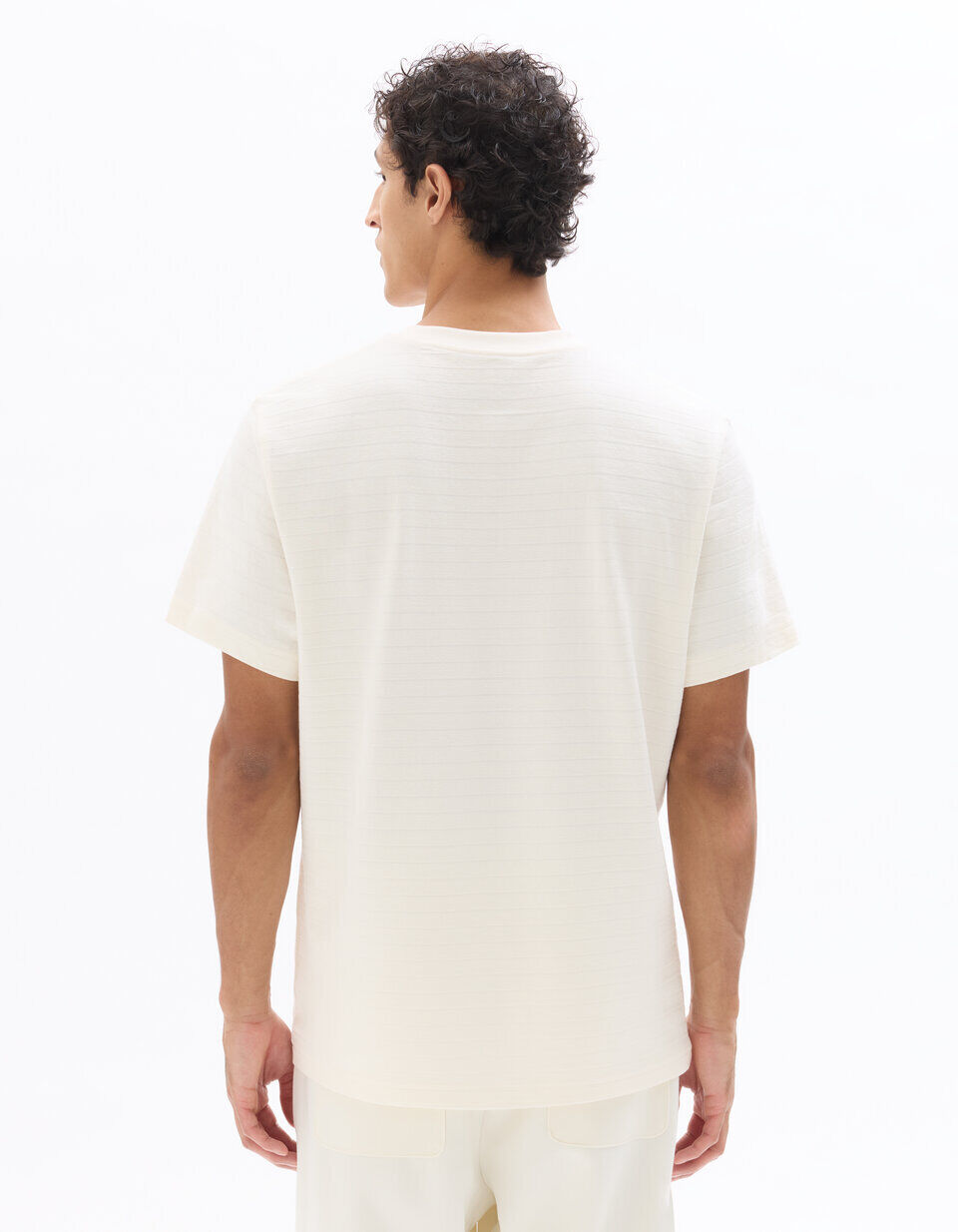 T-shirt Boxy Coton Stretch Avec Poche thumbnail 4