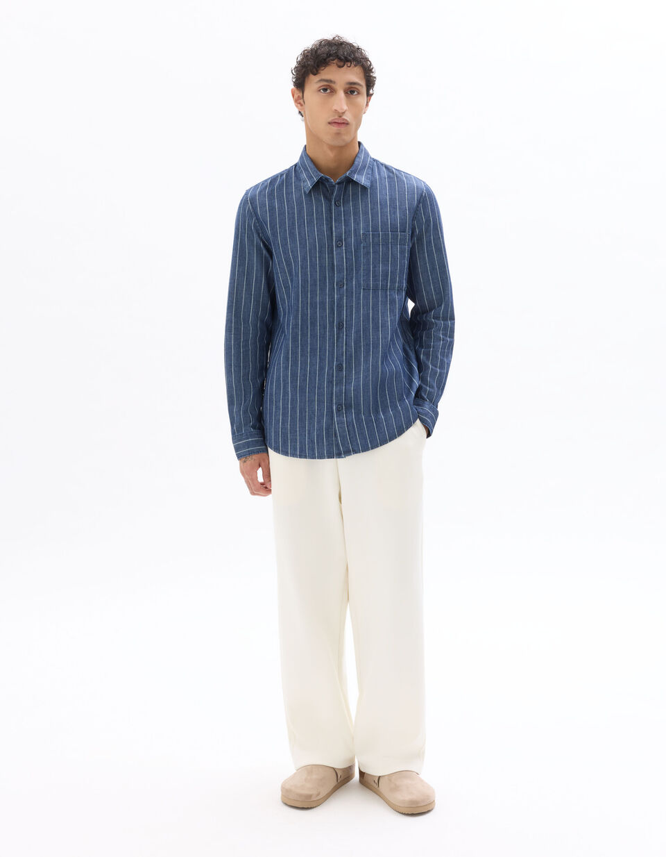 Chemise Regular En Jean 100% Coton thumbnail 2