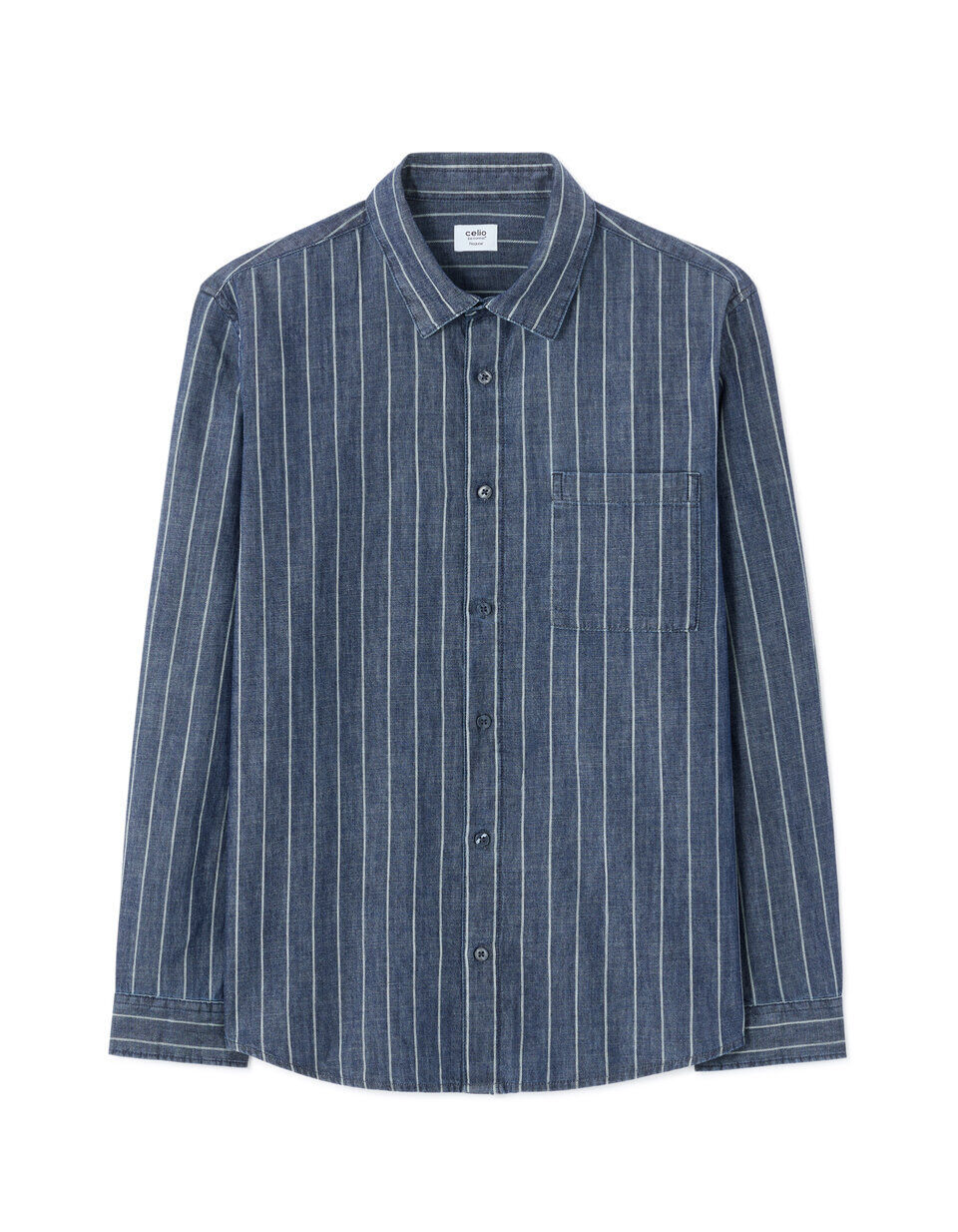 Chemise Regular En Jean 100% Coton