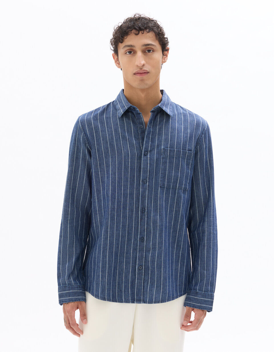 Chemise Regular En Jean 100% Coton thumbnail 3