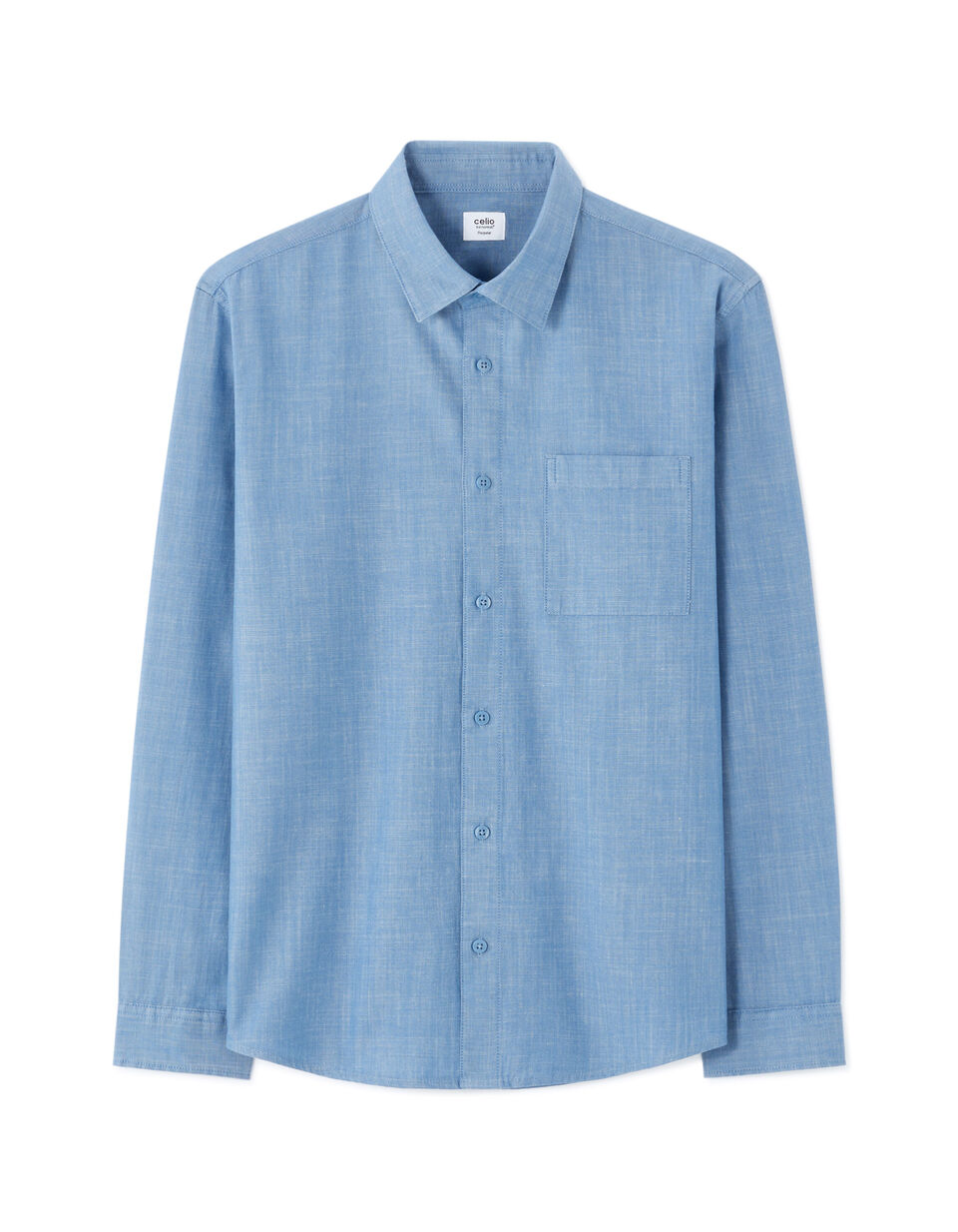 Chemise Regular En Jean 100% Coton thumbnail 4