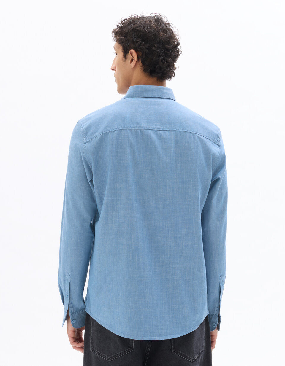 Chemise Regular En Jean 100% Coton