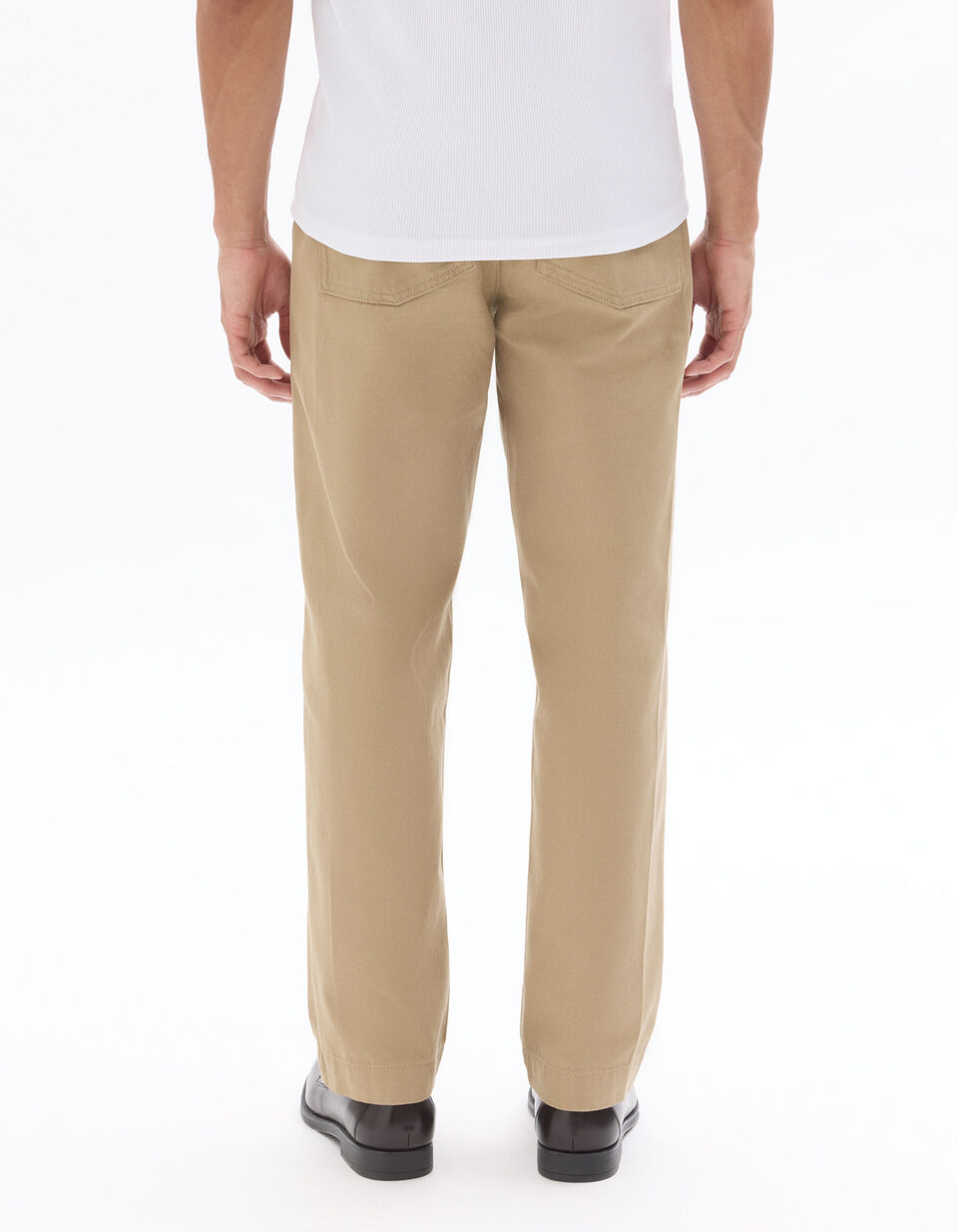 Pantalon Straight 100% Coton Poche Plaqué thumbnail 2
