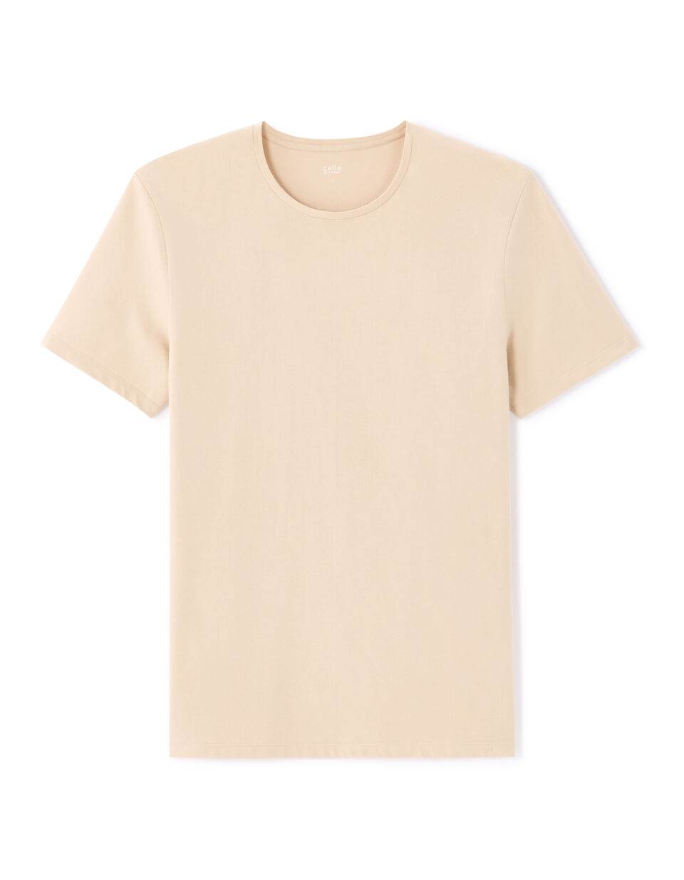 T-shirt Slim Col Rond En Coton Stretch
