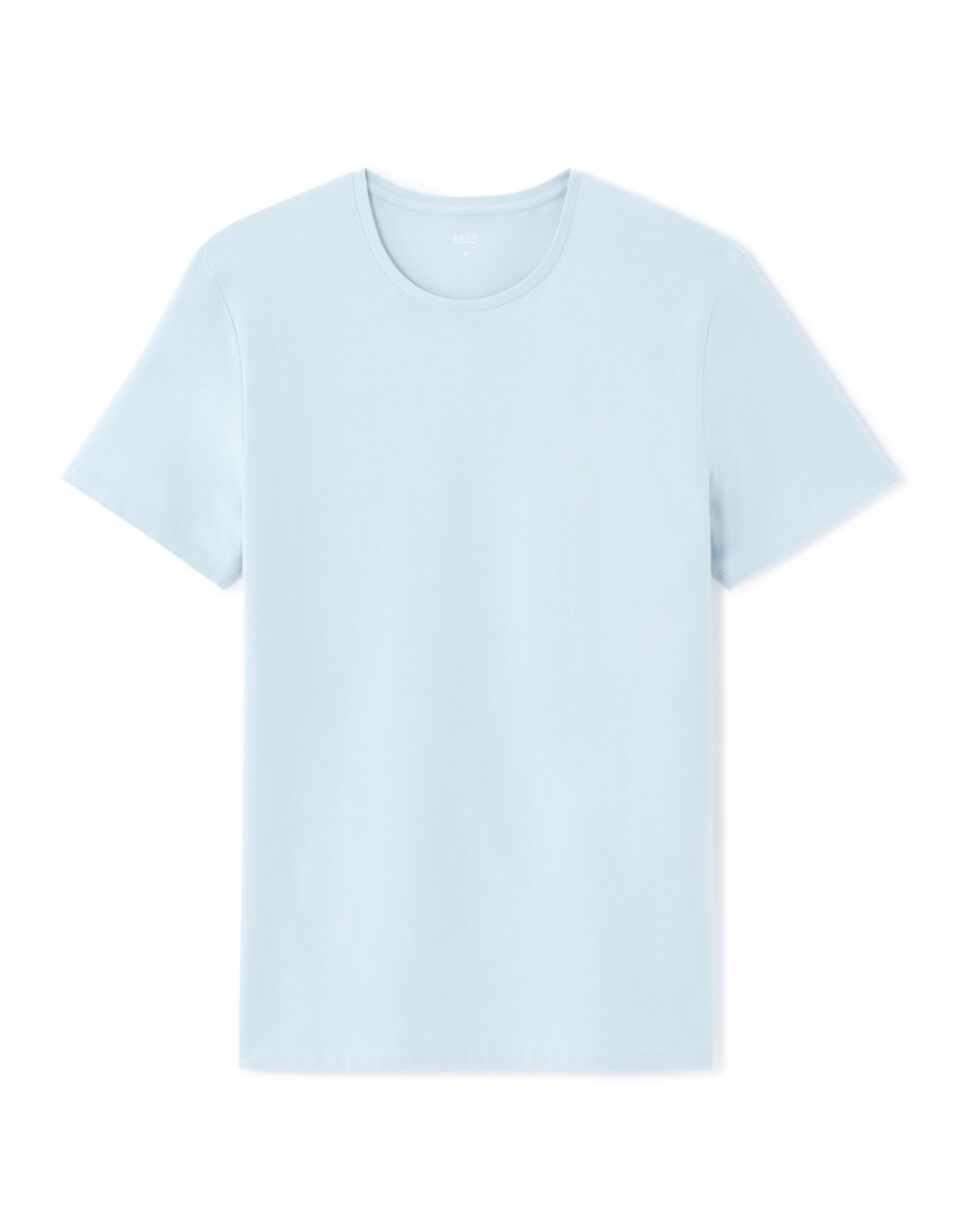 T-shirt Slim Col Rond En Coton Stretch