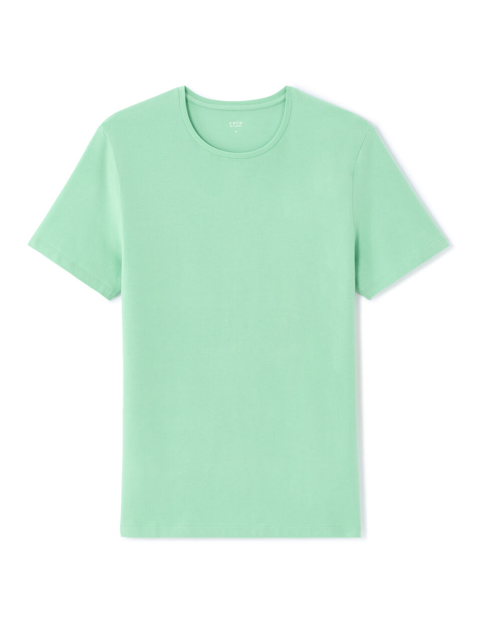 T-shirt Slim Col Rond En Coton Stretch