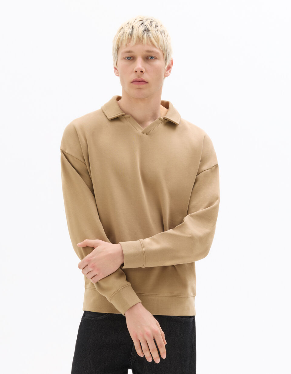Sweat Loose Col Polo 100% Coton thumbnail 4