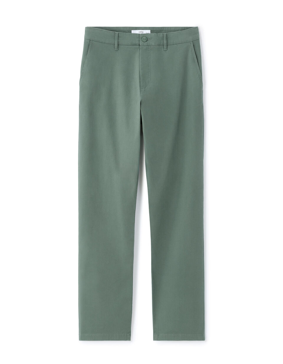 Pantalon Chino Straight En Coton Stretch Longueur Standard