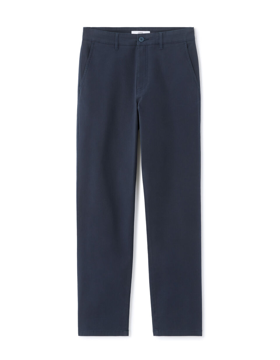 Pantalon Chino Straight En Coton Stretch Longueur Standard