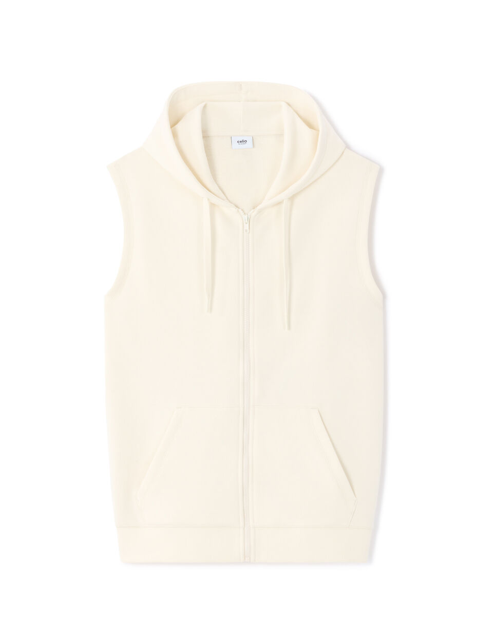 Sweat Zippé À Capuche 100% Coton