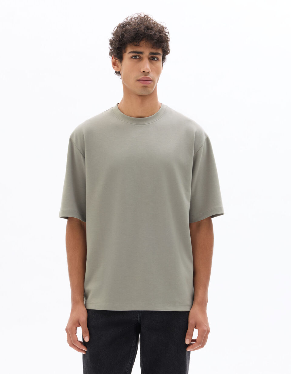 T-shirt Infroissable Oversize Col Rond thumbnail 3