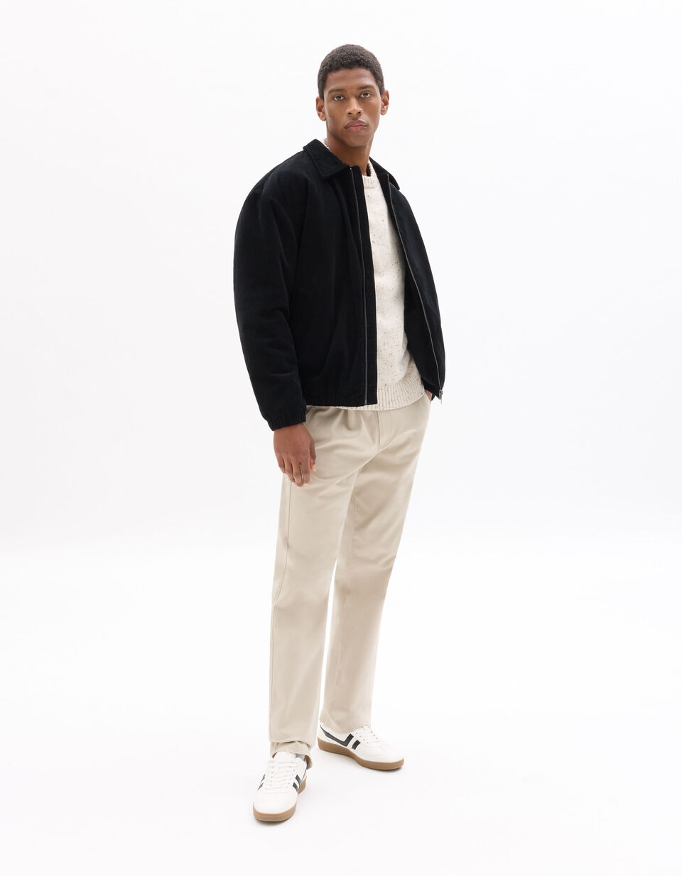 Blouson En Velours Côtelé Col Chemise