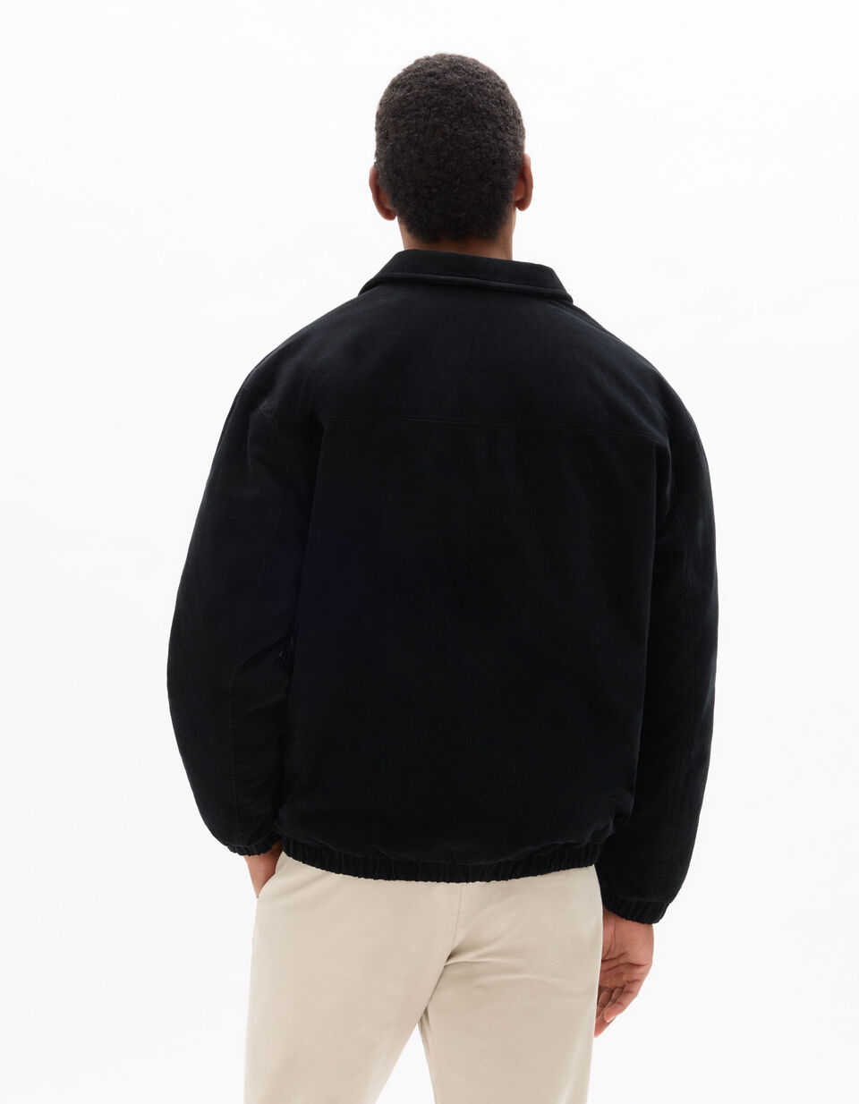 Blouson En Velours Côtelé Col Chemise thumbnail 4
