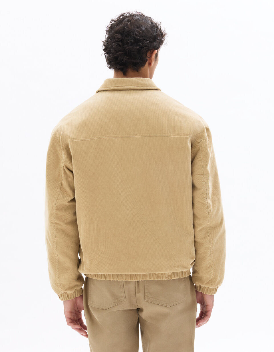 Blouson En Velours Côtelé Col Chemise thumbnail 4