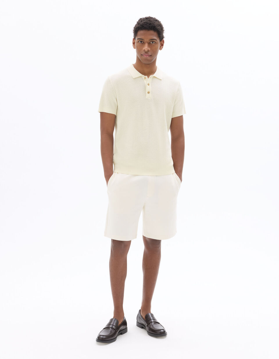 Polo Regular En Maille Texturé thumbnail 2