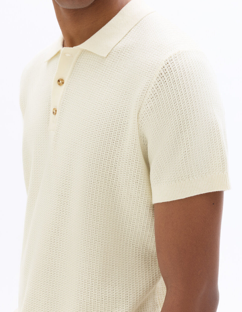 Polo Regular En Maille Texturé thumbnail 4