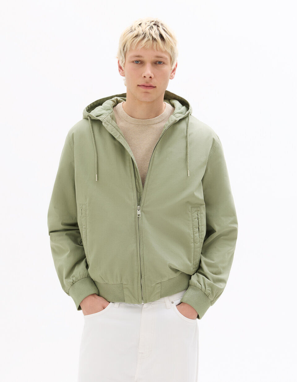 Blouson À Capuche 100% Coton