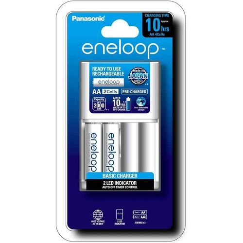 Eneloop Chargeur +2 Batteries Aa 2000 Mah // Chargeur De 4 Piles Aa Ou Aaa thumbnail 3
