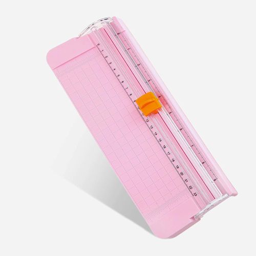 Massicot A5 Coupe Papier Portable Avec Protection Des Mains – Rose