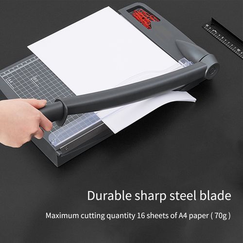 Massicot A4 Coupe Papier – 16 Feuilles Avec Tête De Coupe De Sécurité