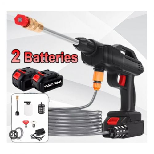 Pistolet Nettoyeur Haute Pression Sans Fil 2 Batteries Voiture thumbnail 1