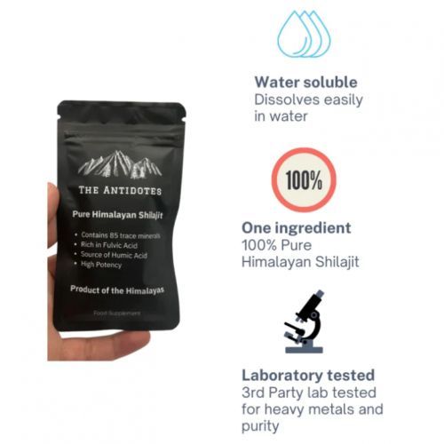 Résine Shilajit Himalaya 100% Pure 100 g Détox Immunité Mémoire