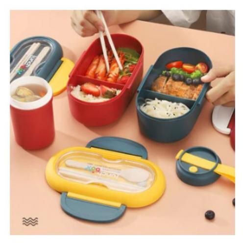 Coffret Déjeuner Avec Tasse À Soupe Et 2 Cuillères Et Fourchettes, Pratique ..